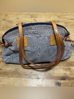 Dooney & Bourke Signature Pop Doodle Swirl Satchel Shoulder Bag